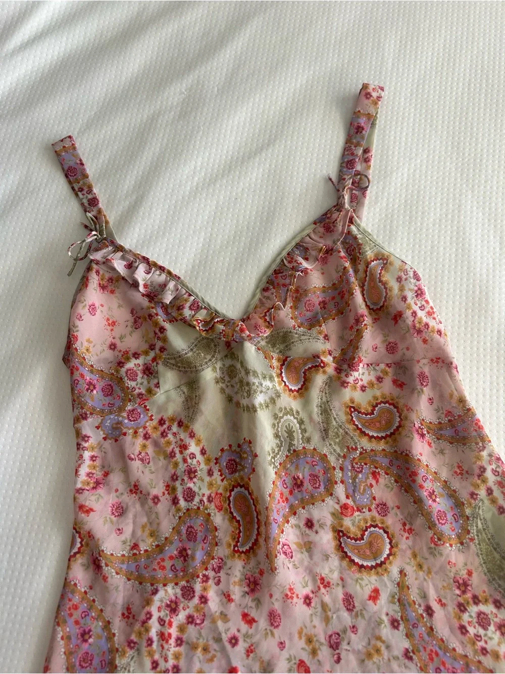 Vintage Floral Paisley Print Slip - Ivy & Annabelle Intimates - Picture 4 of 10